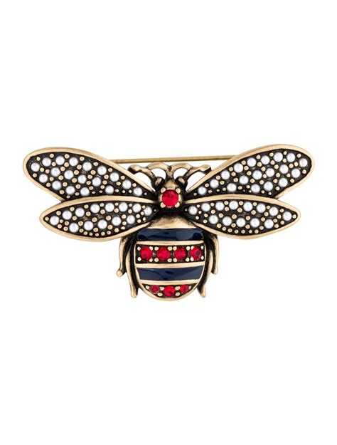 gucci bee lapel pin|gucci ribbon brooch.